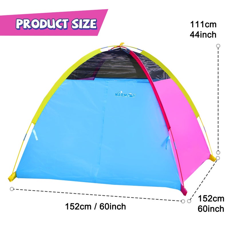 NARMAYÂ® Play Tent Easy Joy Dome Tent for Kids Indoor/Outdoor Fun - 60 x 60 x 44 inch - Image 5